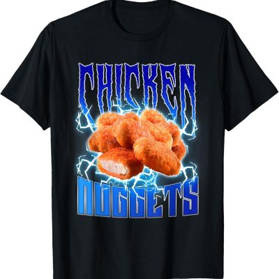 Chicken Nuggets Heavy Metal Funny Chicken Nuggets Lover T-Shirt Unisex Cotton Tee Summer Clothes Crewneck Cotton Fabric Menswear Top Classic Tshirt UZOW4 1