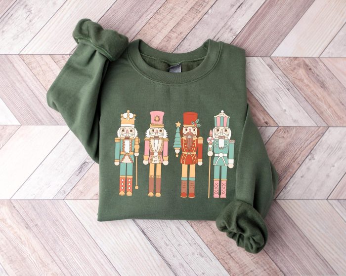 Nutcracker Coquette Sweatshirt Christmas Nutcracker Sweatshirt Coquette Bow Sweatshirt Ballet Doll Coquette Shirt Balletcore Sweatshirt